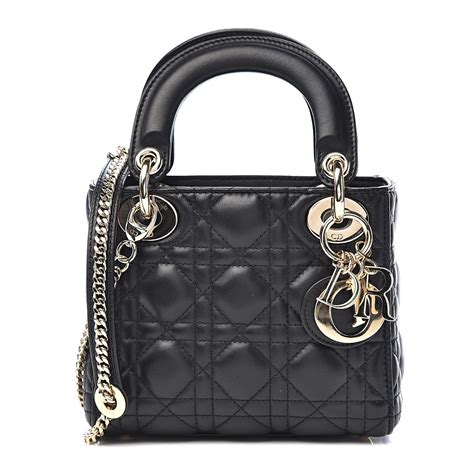 miss dior black lambskin|My Dior Mini Bag Black Cannage Lambskin .